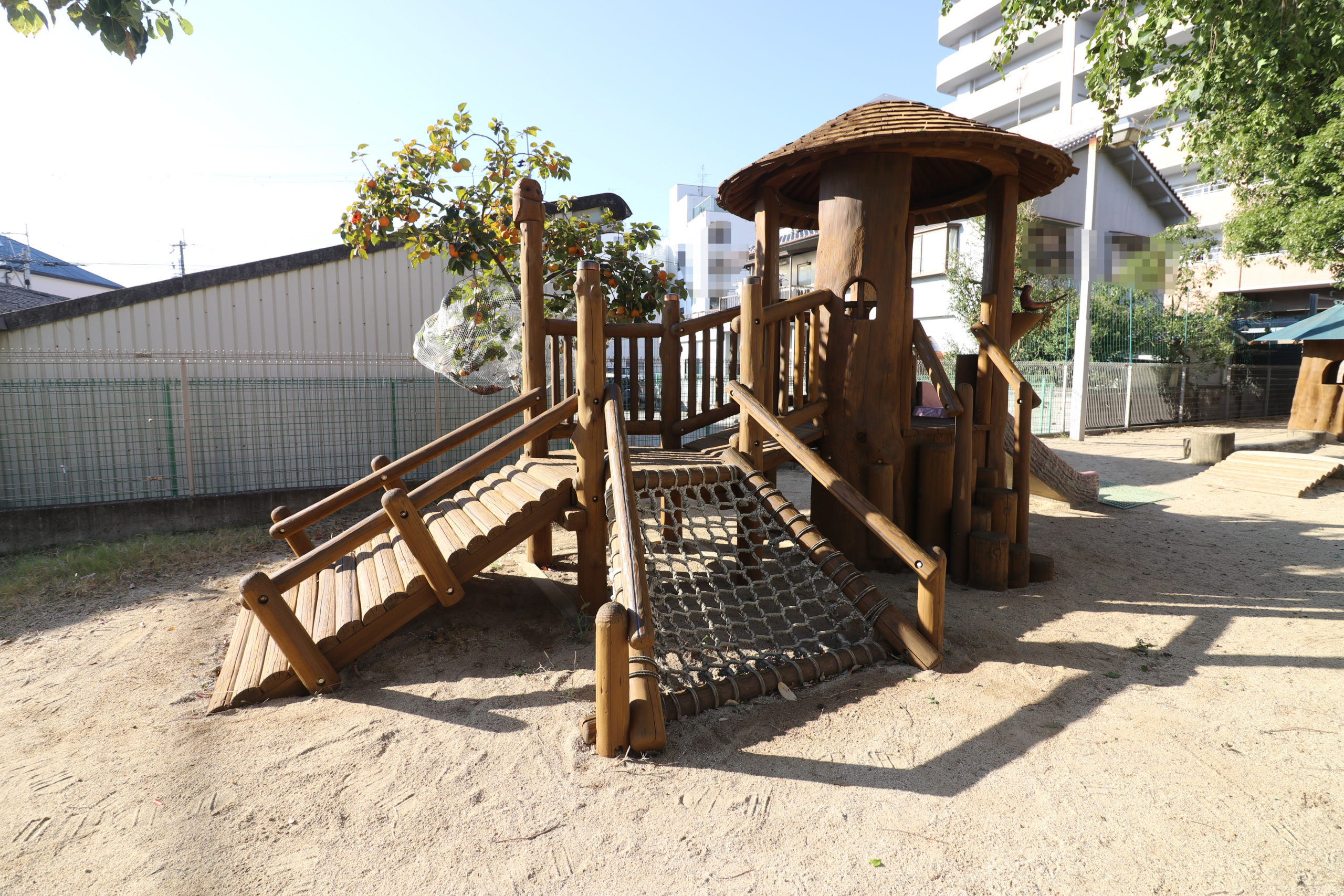 AIR鉋 木製屋外遊具の再生 富田林市 みどり保育園様