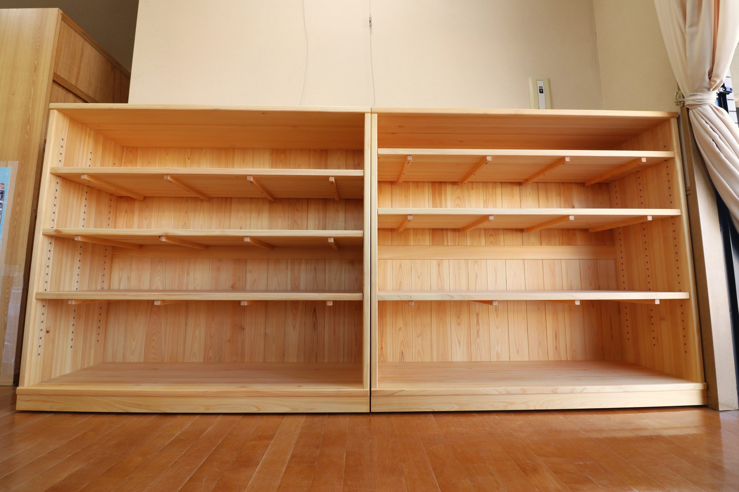 木製家具 玩具収納棚、荷物収納棚 東大阪市 本庄こども園様